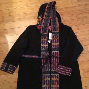NWT  JOHNNY WAS Tia Hooded Anorak Coat XXL